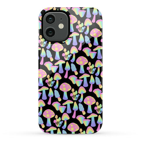 Pastel Rainbow Mushrooms Pattern Phone Case