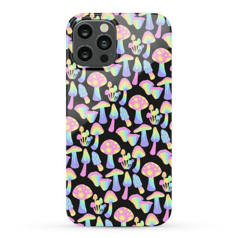 Pastel Rainbow Mushrooms Pattern Phone Case