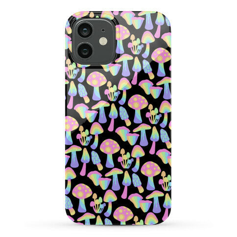 Pastel Rainbow Mushrooms Pattern Phone Case