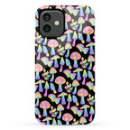 Pastel Rainbow Mushrooms Pattern Phone Case
