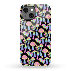 Pastel Rainbow Mushrooms Pattern Phone Case