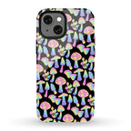 Pastel Rainbow Mushrooms Pattern Phone Case