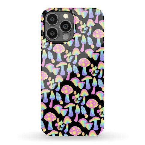 Pastel Rainbow Mushrooms Pattern Phone Case