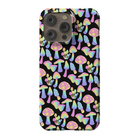 Pastel Rainbow Mushrooms Pattern Phone Case