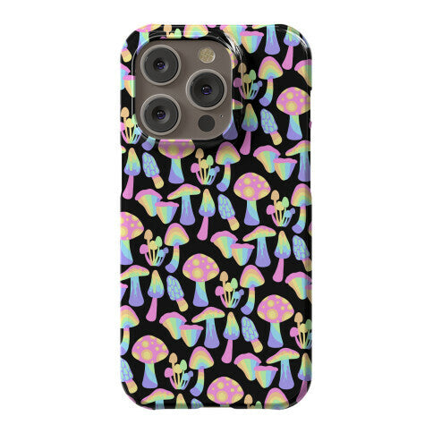 Pastel Rainbow Mushrooms Pattern Phone Case
