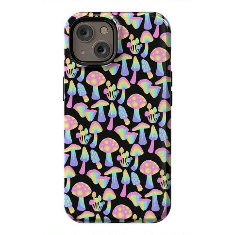 Pastel Rainbow Mushrooms Pattern Phone Case