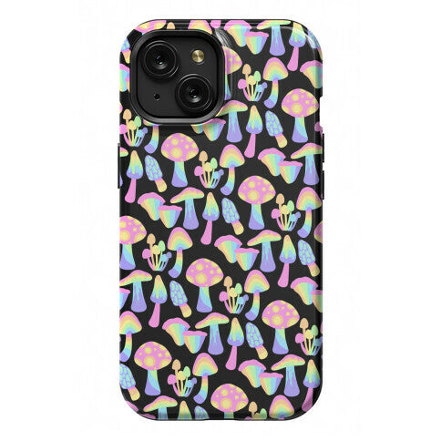 Pastel Rainbow Mushrooms Pattern Phone Case
