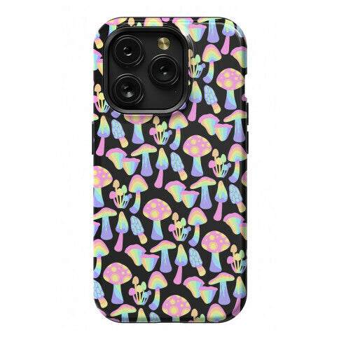 Pastel Rainbow Mushrooms Pattern Phone Case