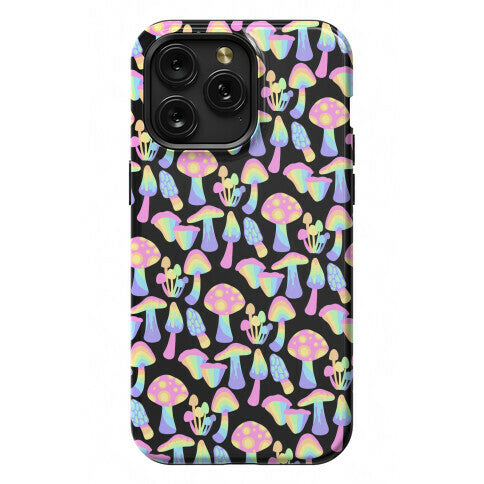 Pastel Rainbow Mushrooms Pattern Phone Case
