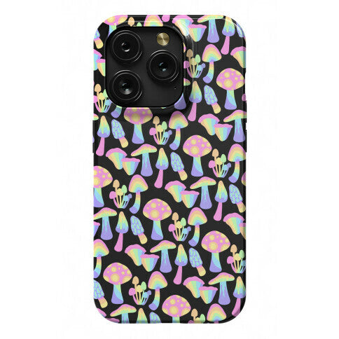 Pastel Rainbow Mushrooms Pattern Phone Case