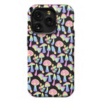 Pastel Rainbow Mushrooms Pattern Phone Case