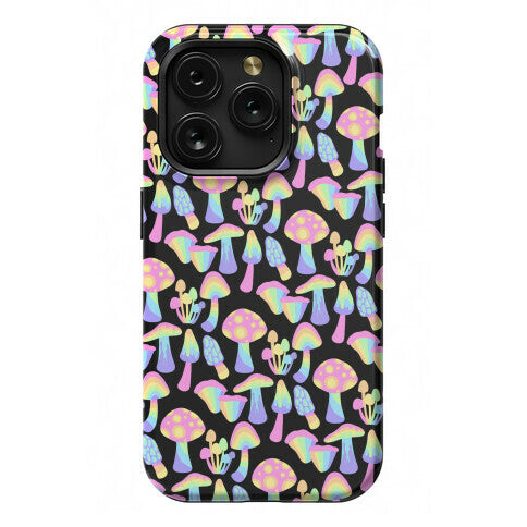 Pastel Rainbow Mushrooms Pattern Phone Case