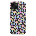Pastel Rainbow Mushrooms Pattern Phone Case