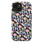Pastel Rainbow Mushrooms Pattern Phone Case