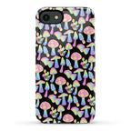 Pastel Rainbow Mushrooms Pattern Phone Case