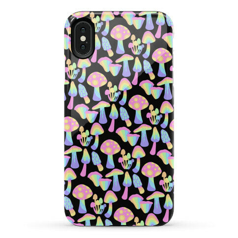 Pastel Rainbow Mushrooms Pattern Phone Case