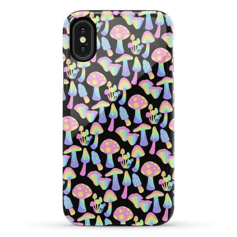 Pastel Rainbow Mushrooms Pattern Phone Case