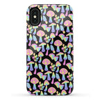 Pastel Rainbow Mushrooms Pattern Phone Case
