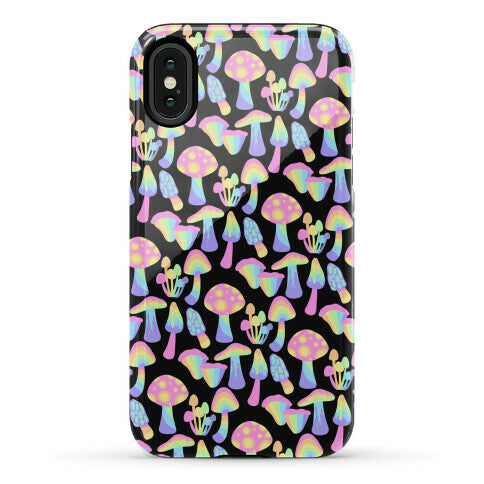 Pastel Rainbow Mushrooms Pattern Phone Case