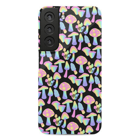 Pastel Rainbow Mushrooms Pattern Phone Case