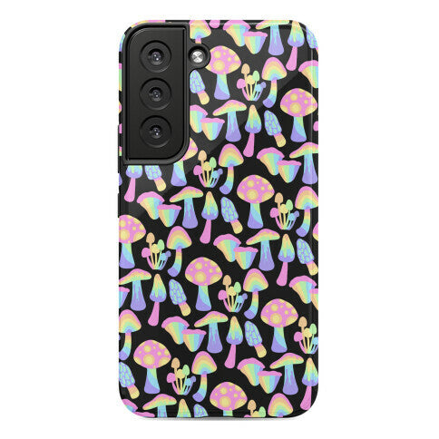 Pastel Rainbow Mushrooms Pattern Phone Case