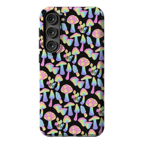 Pastel Rainbow Mushrooms Pattern Phone Case