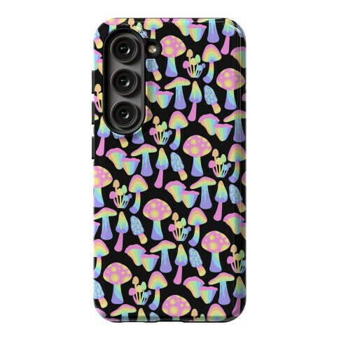 Pastel Rainbow Mushrooms Pattern Phone Case