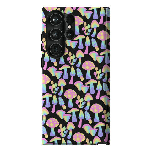 Pastel Rainbow Mushrooms Pattern Phone Case