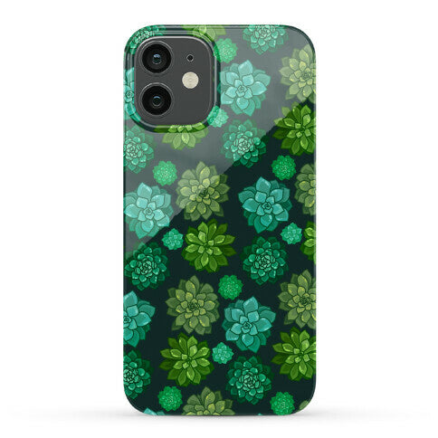 Green Succulent Pattern Phone Case