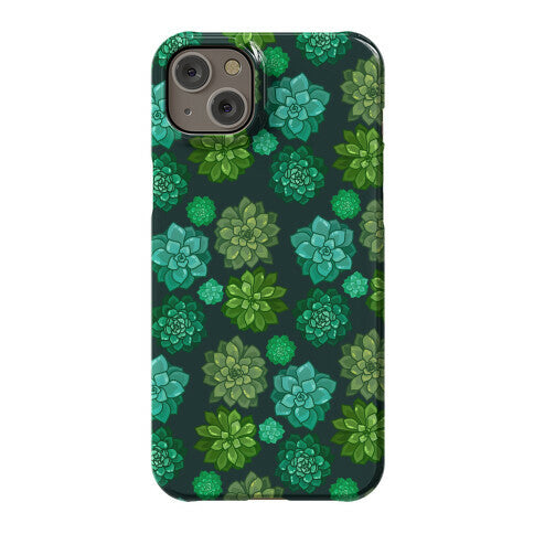 Green Succulent Pattern Phone Case