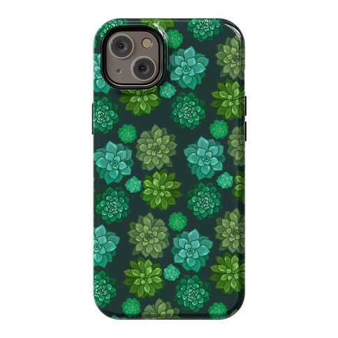 Green Succulent Pattern Phone Case