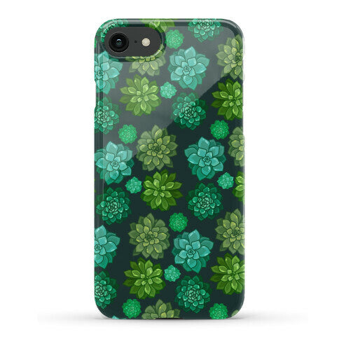 Green Succulent Pattern Phone Case