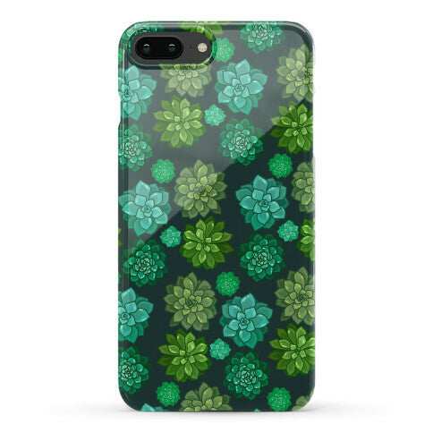 Green Succulent Pattern Phone Case