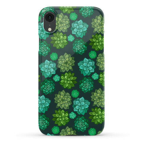 Green Succulent Pattern Phone Case