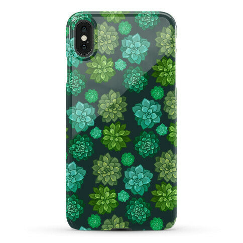 Green Succulent Pattern Phone Case