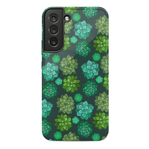 Green Succulent Pattern Phone Case