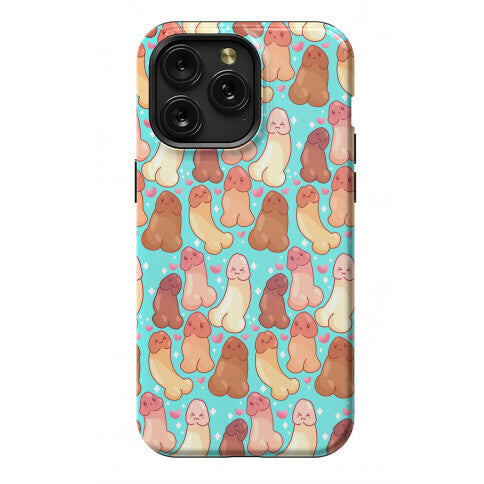 Kawaii Penises Pattern Phone Case