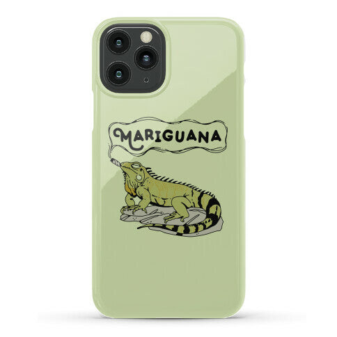 Mariguana Marijuana Iguana Phone Case