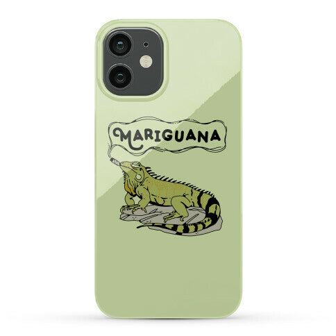 Mariguana Marijuana Iguana Phone Case