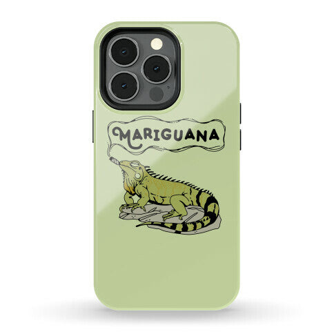 Mariguana Marijuana Iguana Phone Case
