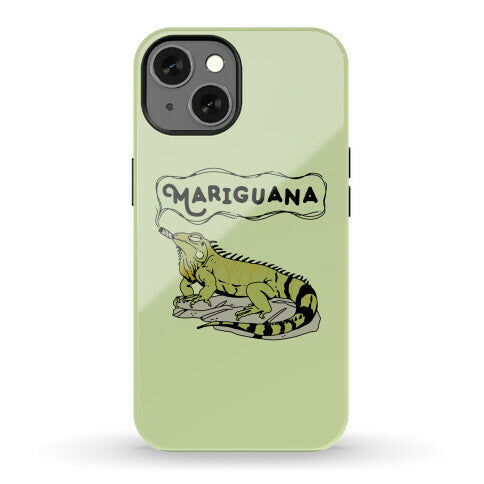 Mariguana Marijuana Iguana Phone Case