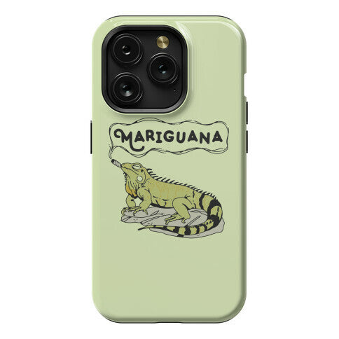 Mariguana Marijuana Iguana Phone Case