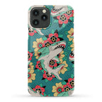 Floral Shark Traditional Tattoo Phone Case