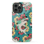 Floral Shark Traditional Tattoo Phone Case