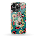 Floral Shark Traditional Tattoo Phone Case