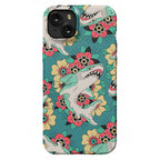 Floral Shark Traditional Tattoo Phone Case