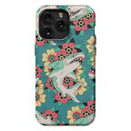 Floral Shark Traditional Tattoo Phone Case