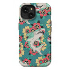 Floral Shark Traditional Tattoo Phone Case