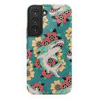 Floral Shark Traditional Tattoo Phone Case