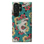 Floral Shark Traditional Tattoo Phone Case